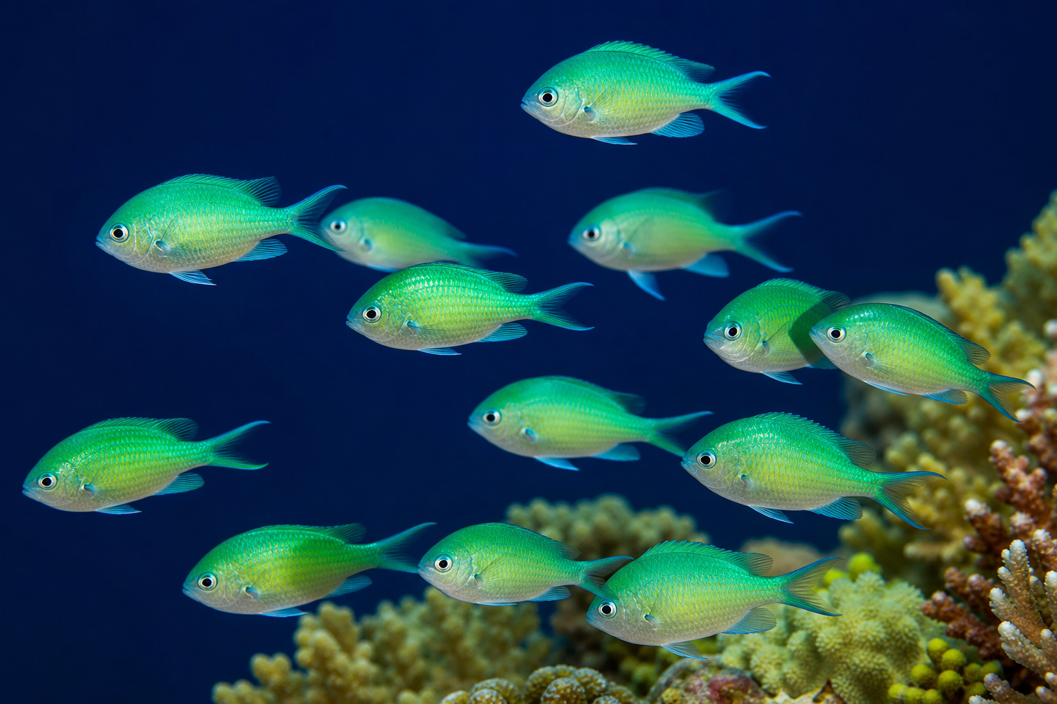 Blue-Green Chromis